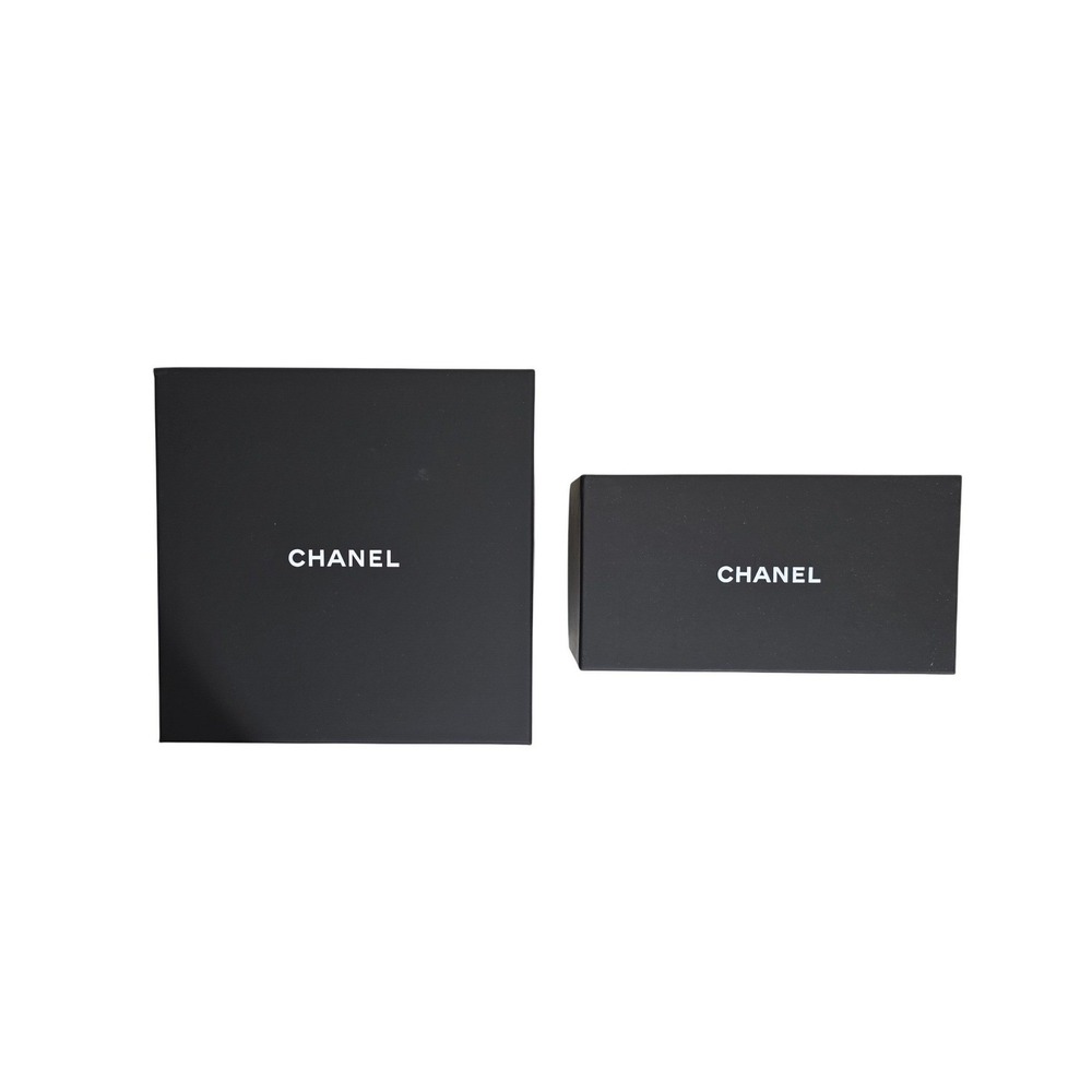 CHANEL Authentic Gift 2 Box Set Unisex Black Luxury Storage Packaging EUC